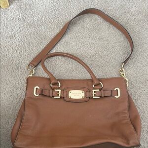 Michael Kors Brown Leather Shoulder Bag